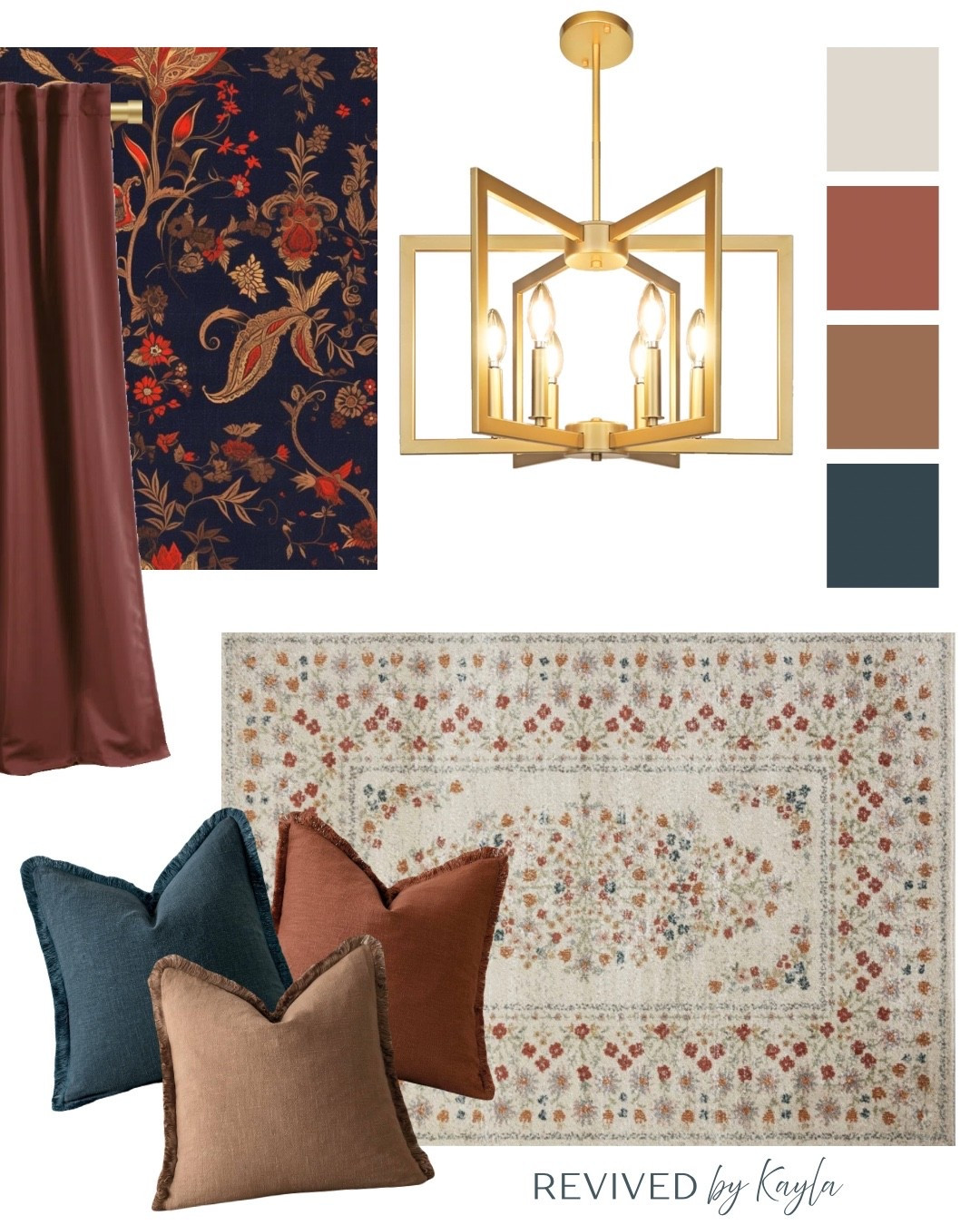 Navy blue and dark red room design and color palette, with gold accents 🥀 This would be beautiful as a bedroom, living room, or even dining room!

#homedesign #homedecor #roomdesign #homeinspo #inspiration #decor #home #maroon #burgundy #navy #moody 

#LTKFindsUnder100 #LTKHome #LTKFindsUnder50