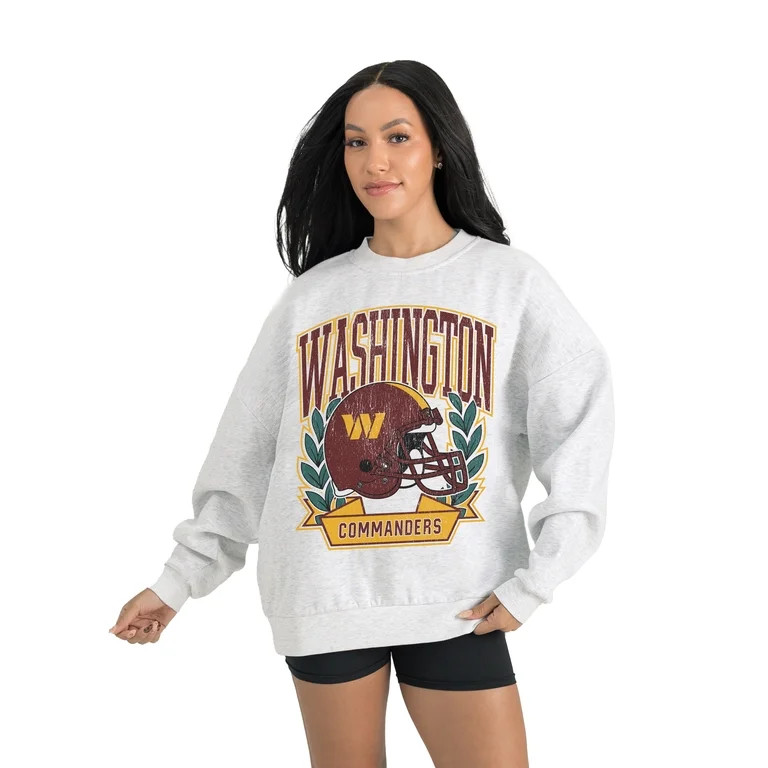 Women's Gameday Couture Gray Washington Commanders Heritage Premium Fleece Pullover Sweatshirt | Walmart (US)