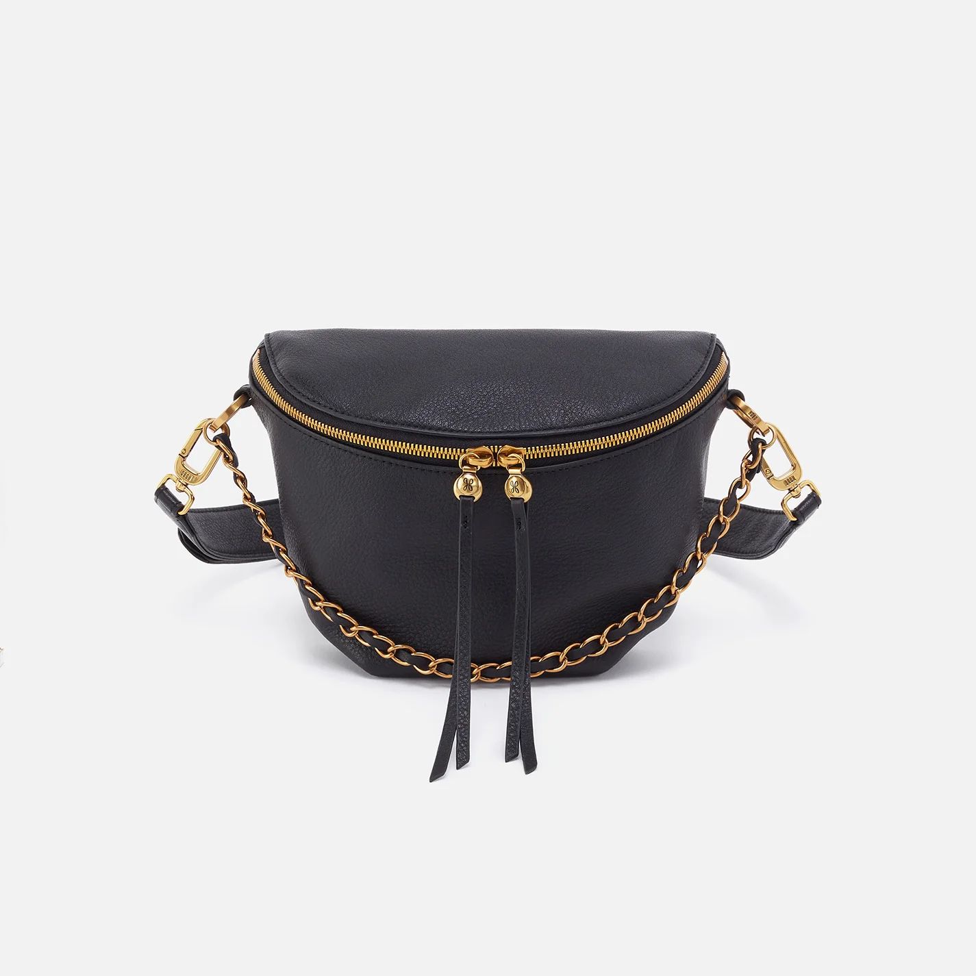 Miri Belt Bag in Pebbled Leather - Black | HOBO Bags