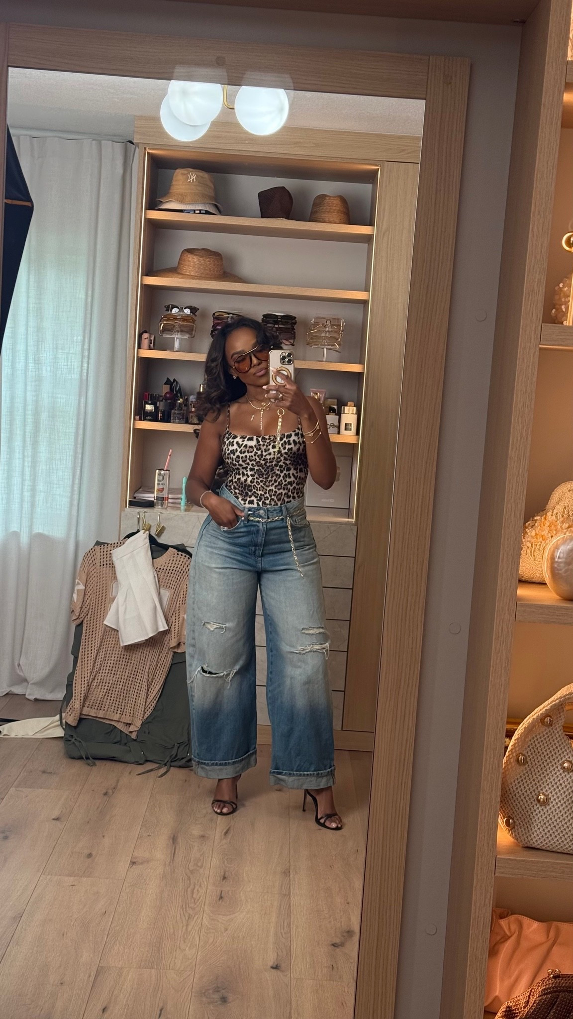 Hi Babes! 🐆✨

Leopard print is definitely having a moment, and I'm here for it! Paired with these relaxed wide-leg jeans, this look is the perfect mix of bold and effortless. Such an easy outfit to dress up with heels or keep casual with sneakers.

✨ Fit Details:
• Wearing a size Small
• 5'4" | 140 lbs
• Flattering bodysuit with the perfect relaxed denim fit

Where to wear:
🥂 Brunch with the girls
🍸 Date night
🛍️ Shopping days
🎉 Weekend plans
✨ Casual nights out

Everything is linked below!

xx Kira | IG: KirasFashionFinds