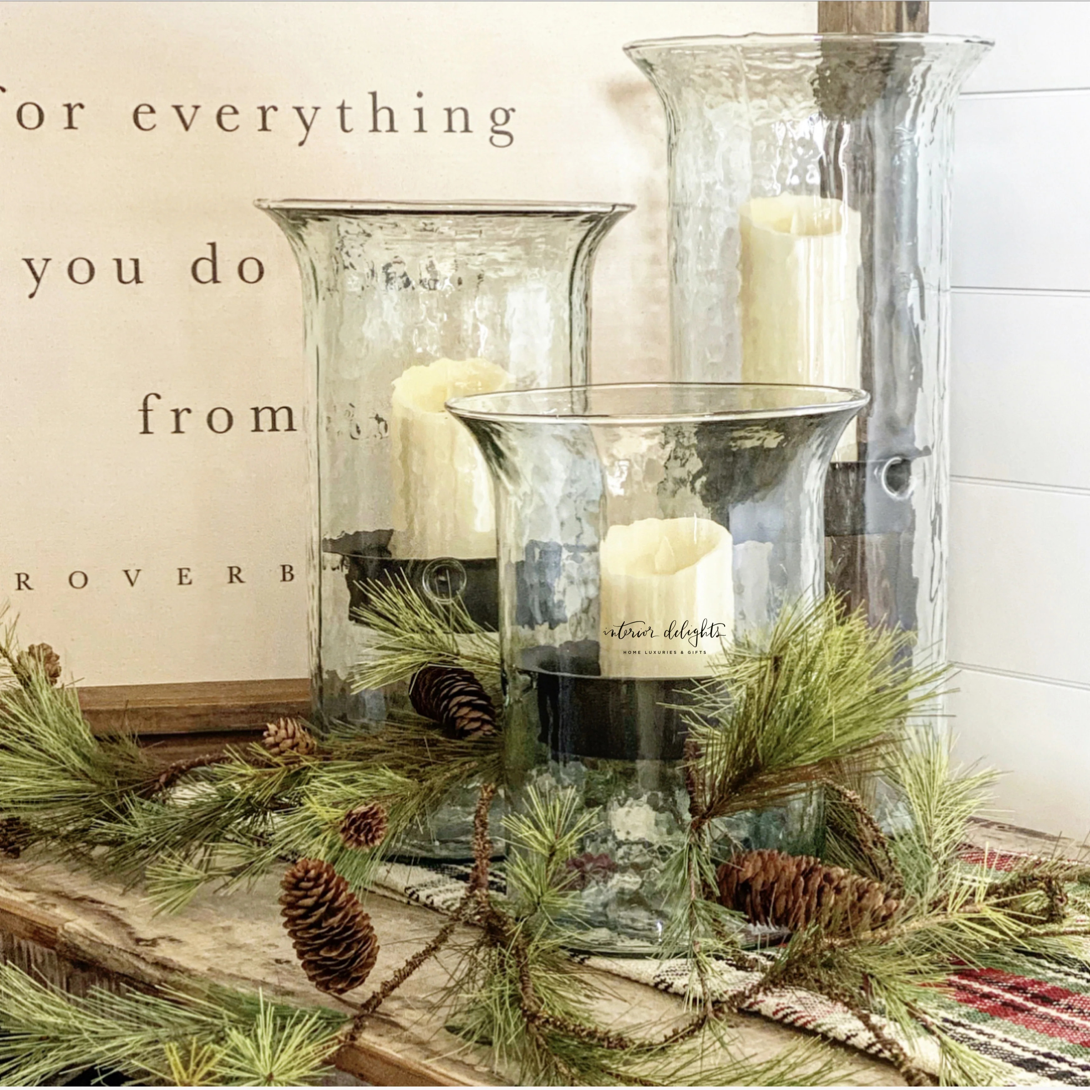 Large Hurricane Candle Holder: Choose from 3 sizes. | Interior Delights