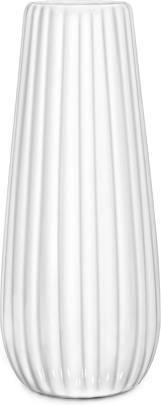 TAWCHES Ceramic Vase for Flowers White | Amazon (US)