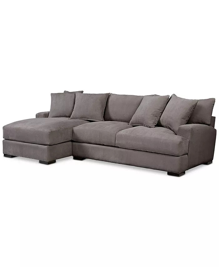 Rhyder 2-Pc. Fabric Sectional Sofa with Chaise, Created for Macy's | Macys (US)