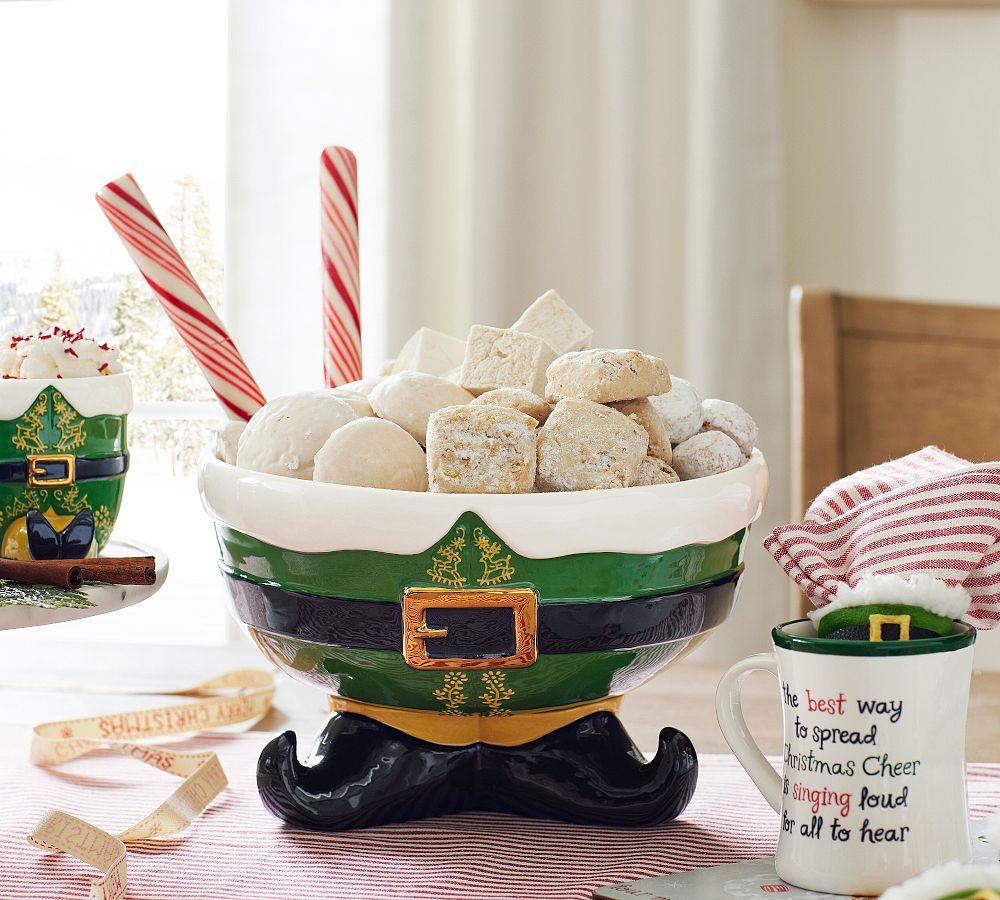 Elf Figural Punch/Candy Bowl | Pottery Barn (US)