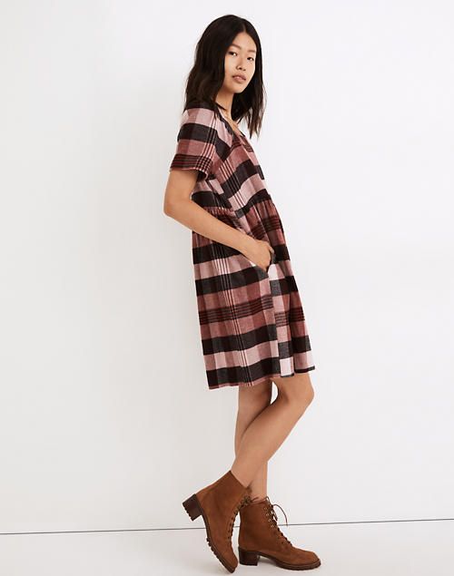 Plaid Flannel Allie Mini Dress | Madewell