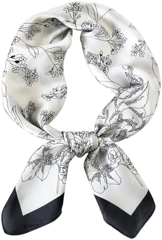 Satin Bandanas Head Scarf For Women Hair Scarves Accessories Lightweight Fashion Wrap Neck Silk S... | Amazon (US)