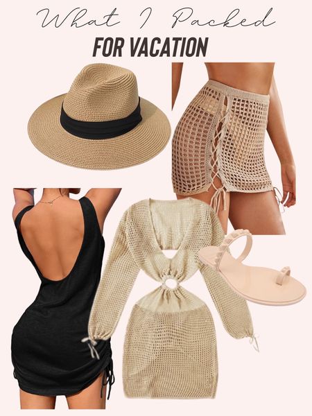 Vacation outfit coverup on sale straw hat skirt coverup 

#LTKsalealert #LTKunder100 #LTKunder50