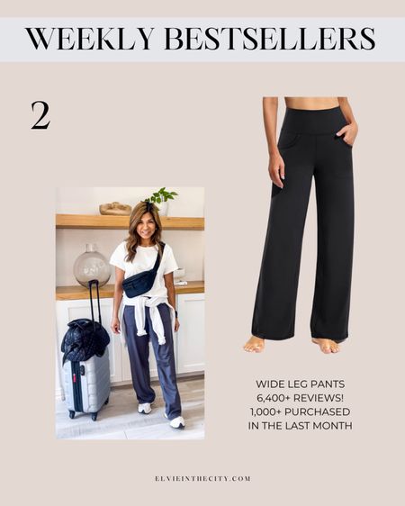 Last weeks #2 bestseller are these wide leg pants. Great for travel!

Travel outfit, athleisure, casual outfit, ootd, Amazon fashion, fashion over 40

#LTKover40 #LTKfindsunder50 #LTKstyletip
