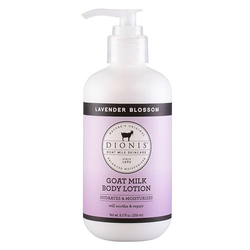 Dionis Goat Milk Hydrating Skincare Scented Cream, Rich & Creamy Daily Moisturizing Lavender Blossom Spice Body Lotion For Dry Skin, Made in the USA, Cruelty-Free & Paraben-Free, 8.5 oz Bottle | Amazon (US)