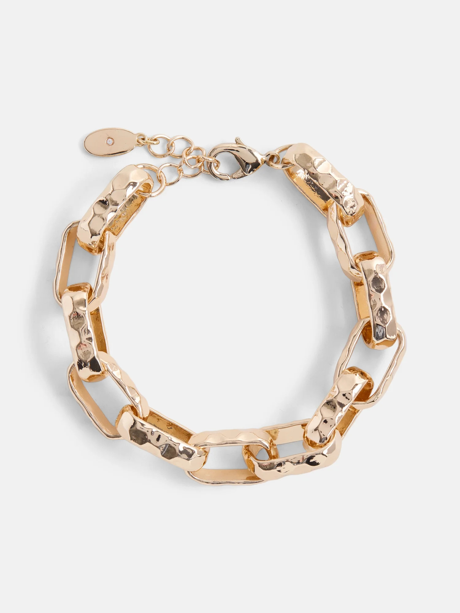 Scenario Women s Gold-Tone Twisted Chain Bracelet | Walmart (US)