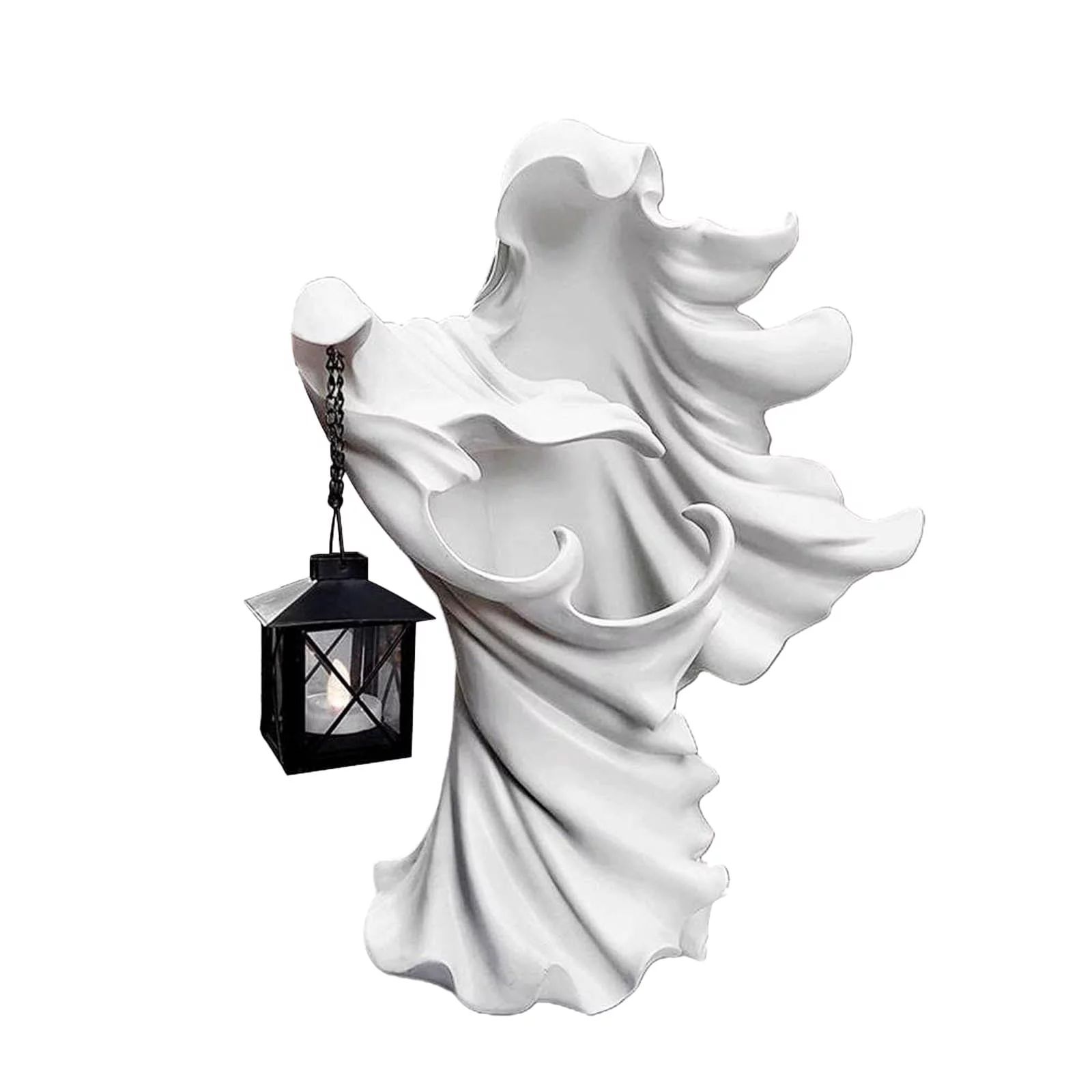 Faceless Ghost Sculpture Halloween Ghoul Resin Sculpture Decoration | Walmart (US)