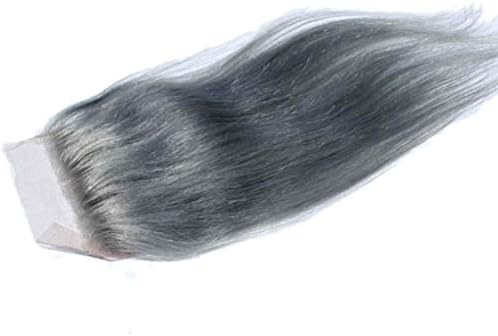 Foxy Silver (Foxy Closure - 10" HH Lace) - Unprocessed Brazilian Remy Closure in 51 | Amazon (US)