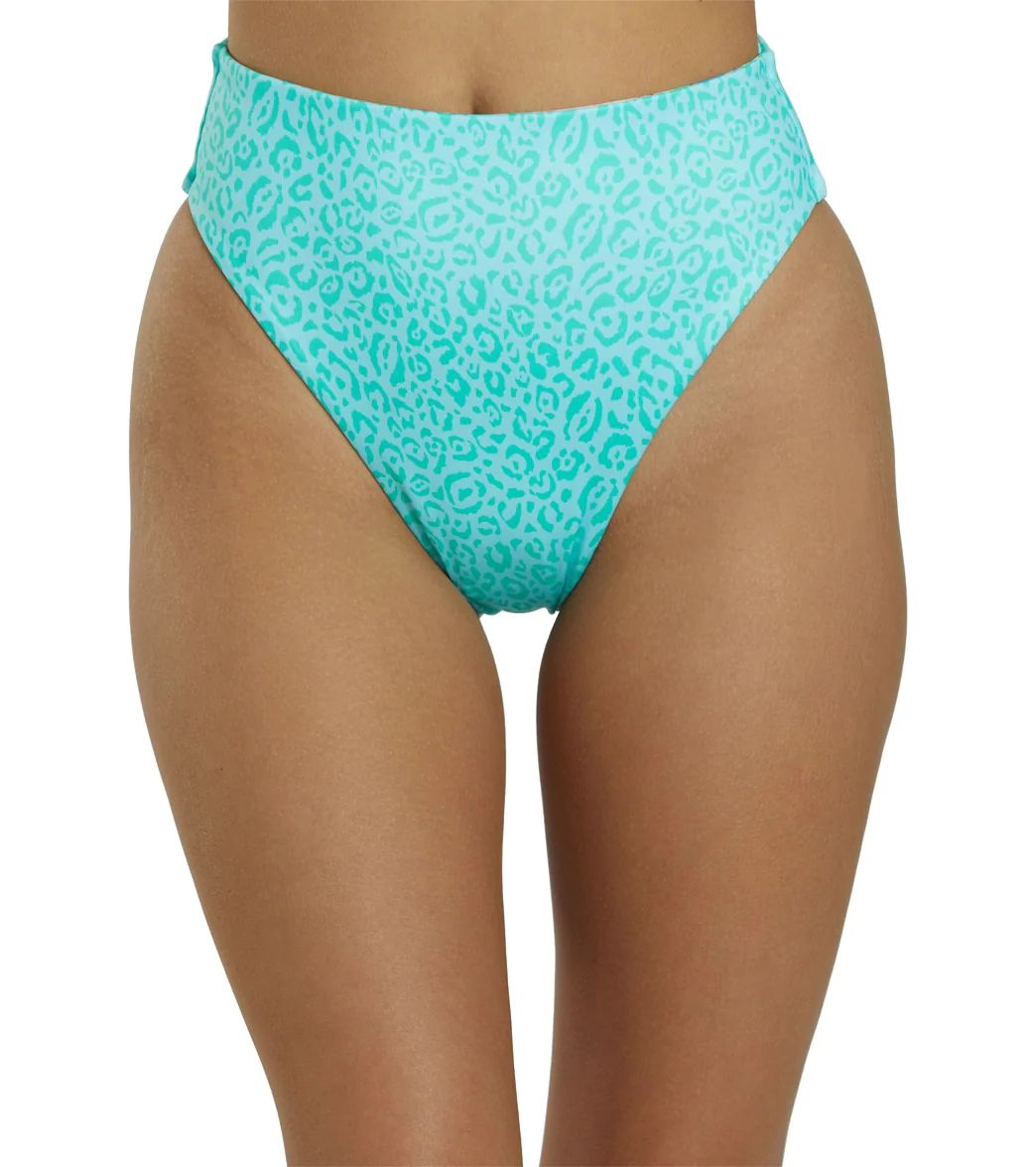 Billabong Women's Sweet Tropics Reversible Rise Bikini Bottom at SwimOutlet.com | SwimOutlet.com