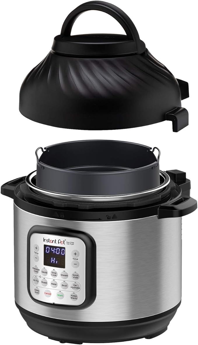 Instant Pot Duo Crisp Pressure Cooker 11 in 1 with Air Fryer, 8 Qt | Amazon (US)