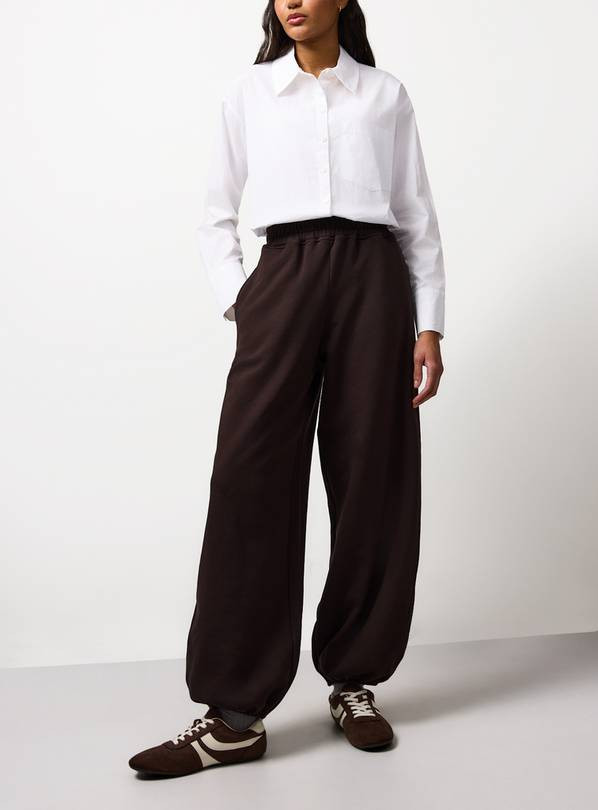 Brown Balloon Co-ord Joggers L | Tu Clothing