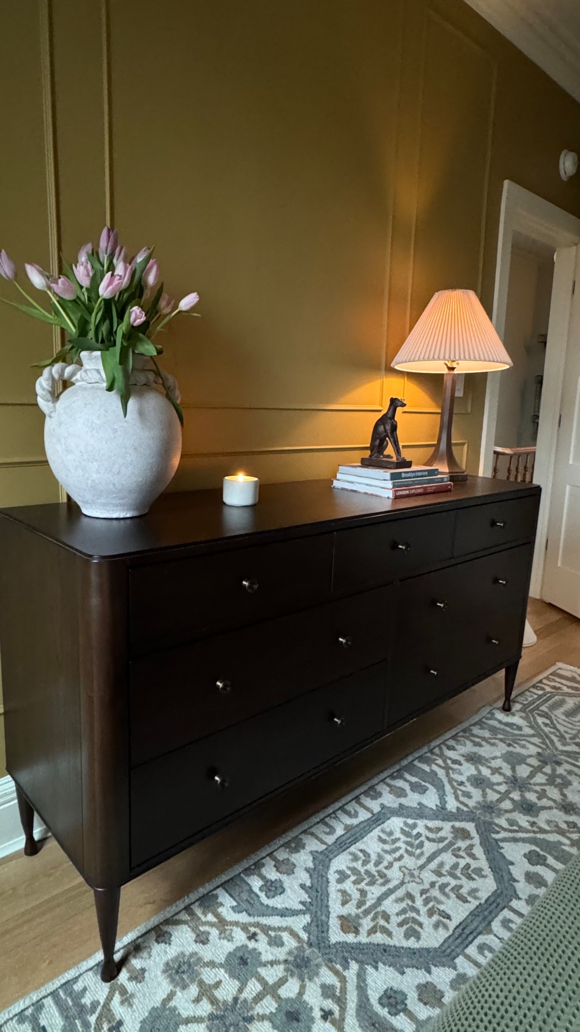 Obsessing over our new dresser! 🤎🪵