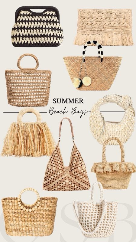 Summer raffia beach bags ☀️

#LTKSeasonal #LTKitbag #LTKtravel