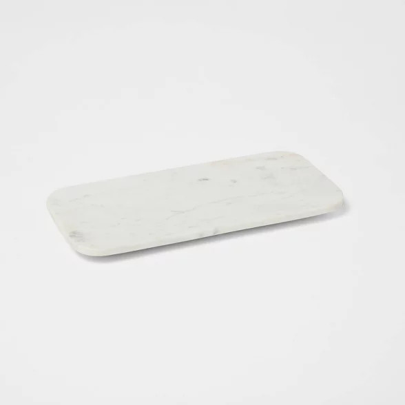 14" x 7" Marble Serving Platter White - Threshold™ | Target