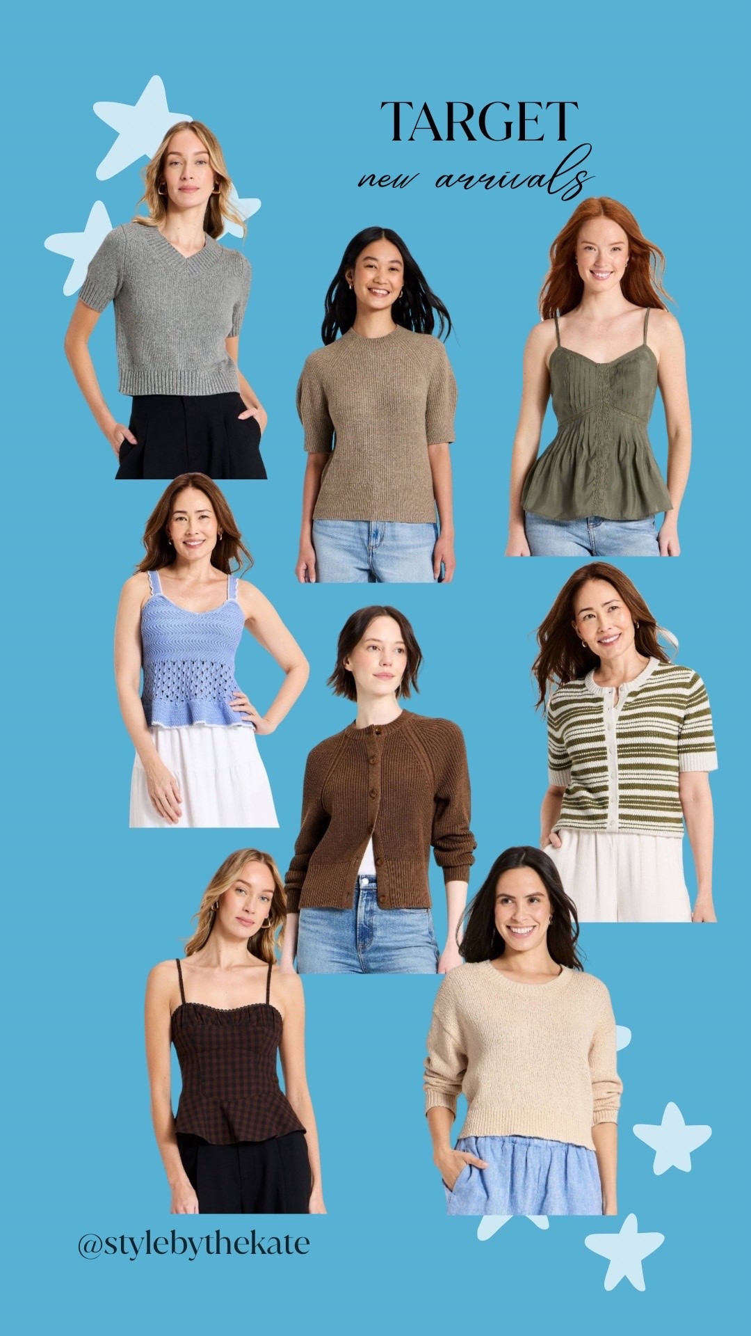 Target new arrivals are so good right now! So many cute tops that are perfect for wearing now and into fall 🤎✨

Summer, fall, summer outfit, fall outfit, sweater, cardigan, @Target