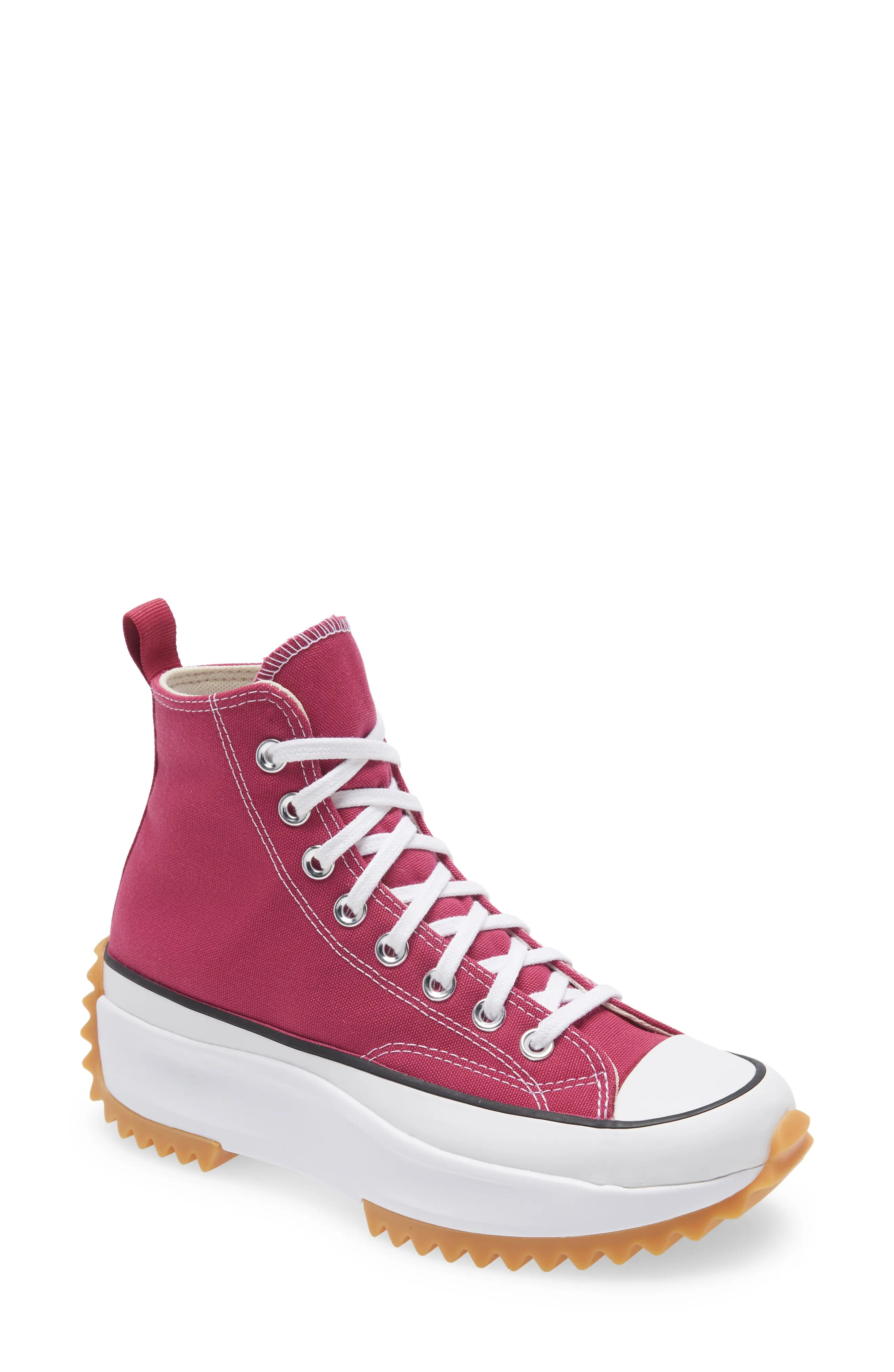 Converse Run Star Hike Hi Sneaker in Midnight Hibiscus at Nordstrom, Size 6 Women's | Nordstrom