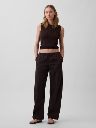 Poplin Easy Barrel Pants | Gap (US)