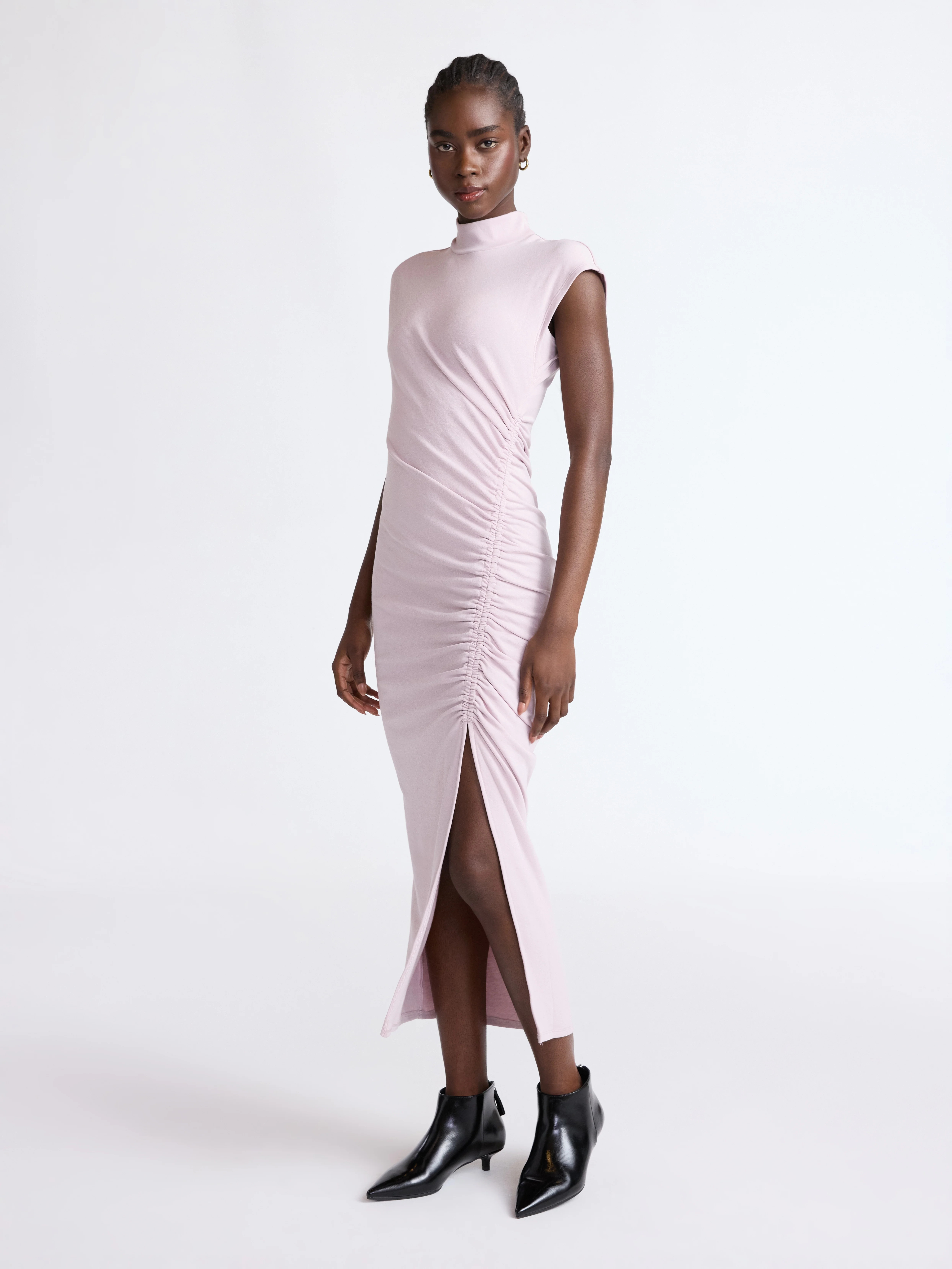 Scoop Women’s Jersey Knit Maxi Dress with Side Ruching, Sizes XS-XXL | Walmart (US)