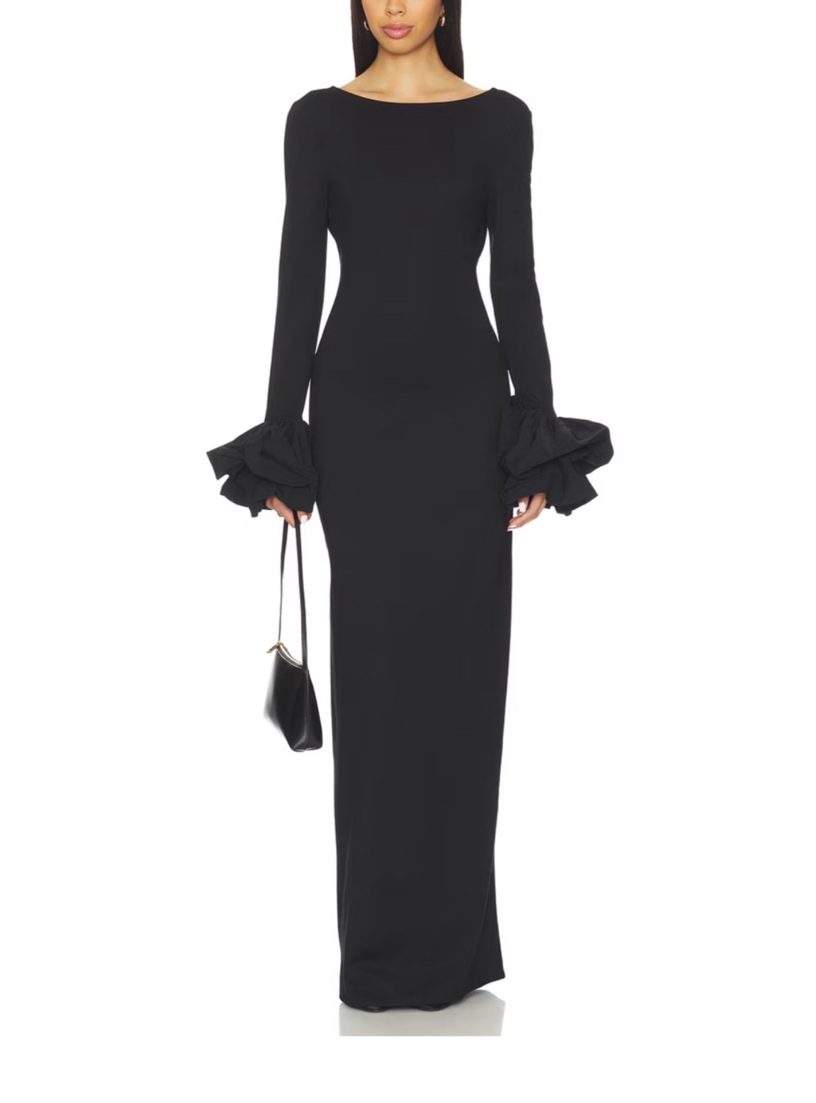Chic long sleeve dresses for a black tie wedding dress