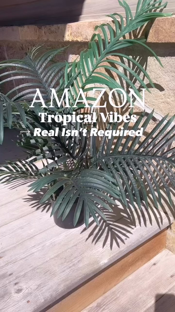 I like adding pieces like this faux palm to bring in that soft, natural feel without the upkeep 🌿
It fills empty corners beautifully and makes the whole patio outdoor space feel lighter, calmer, and more put together ✨

#LTKSeasonal #LTKSwim #LTKvlog