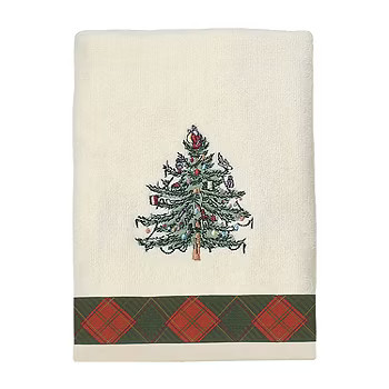 Spode Christmas Tree Tartan Hand Towel | JCPenney