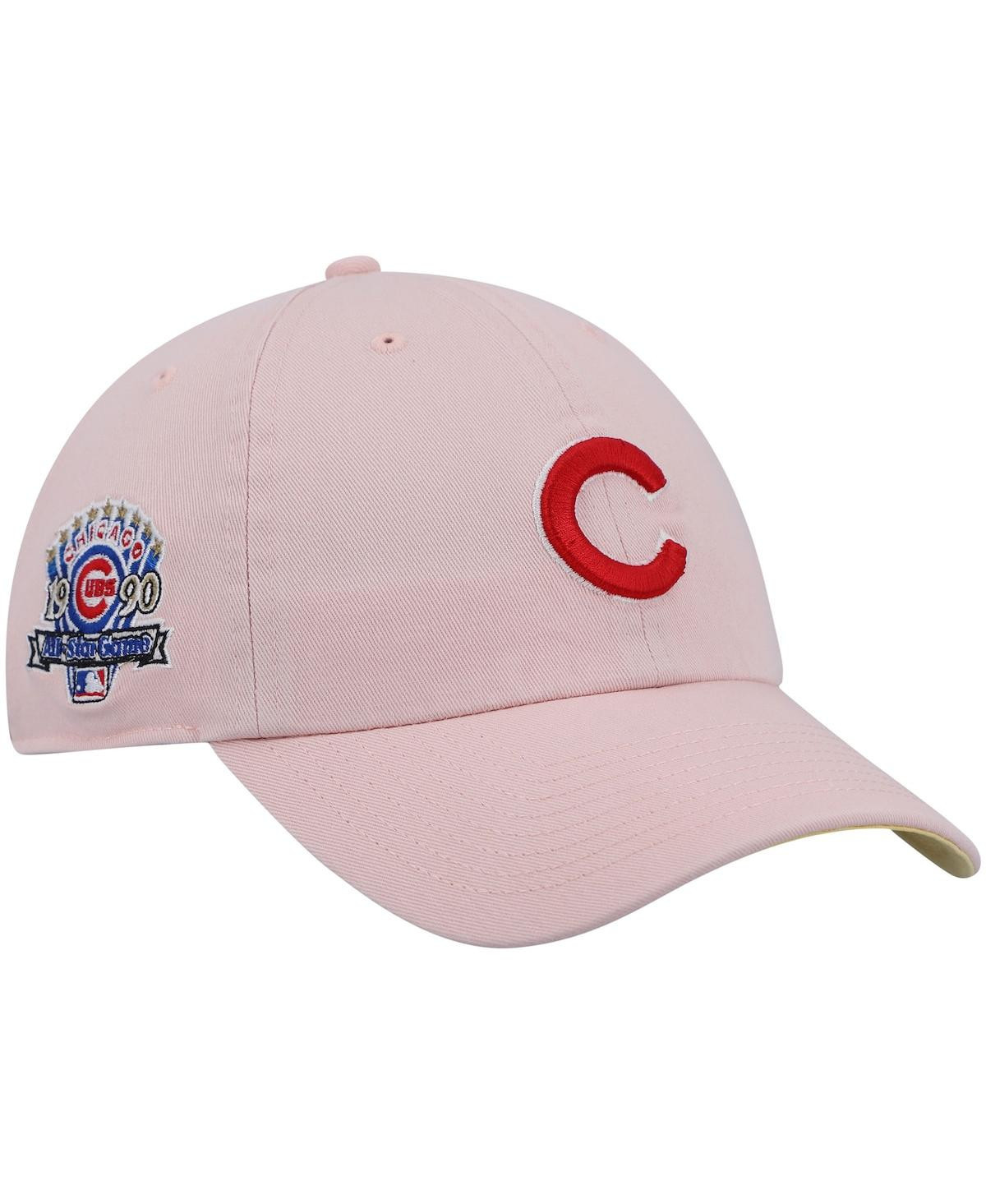 Men's '47 Pink Chicago Cubs 1990 Mlb All-Star Game Double Under Clean Up Adjustable Hat - Pink | Macy's