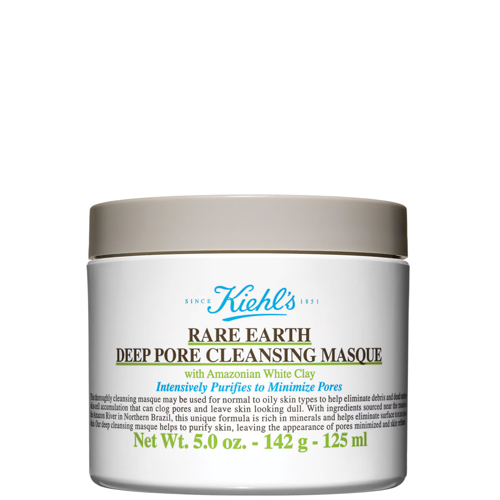 Kiehl's Rare Earth Deep Pore Cleansing Masque 125ml | Look Fantastic (UK)
