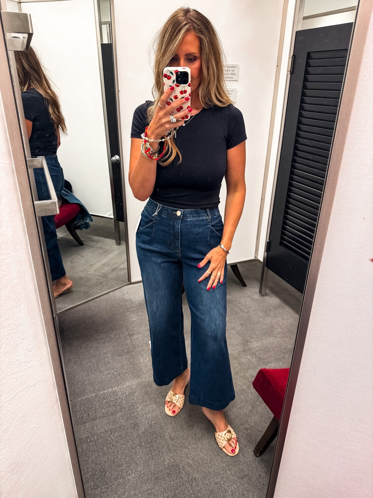 Jeans under $60 available at the new fall sale I wear a size 8 and everything if you were in between definitely size down is super stretchy and a super stretchy waistband as well

#LTKMidsize #LTKOver40 #LTKSaleAlert