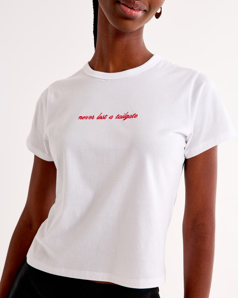 Never Lost A Tailgate Graphic Skimming Tee | Abercrombie & Fitch (US)