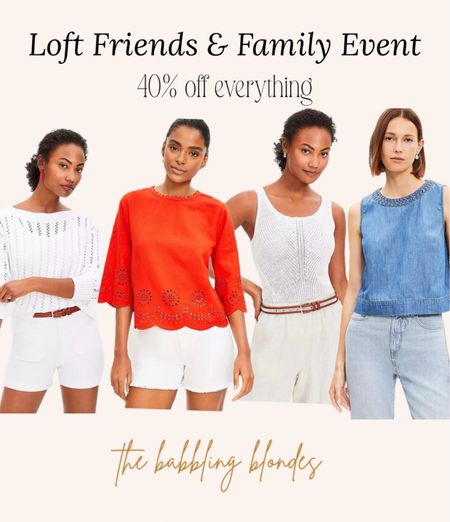 This weekend only! Loft Friends and Family sale! 40% off everything! 

#LTKstyletip #LTKsalealert #LTKfindsunder50