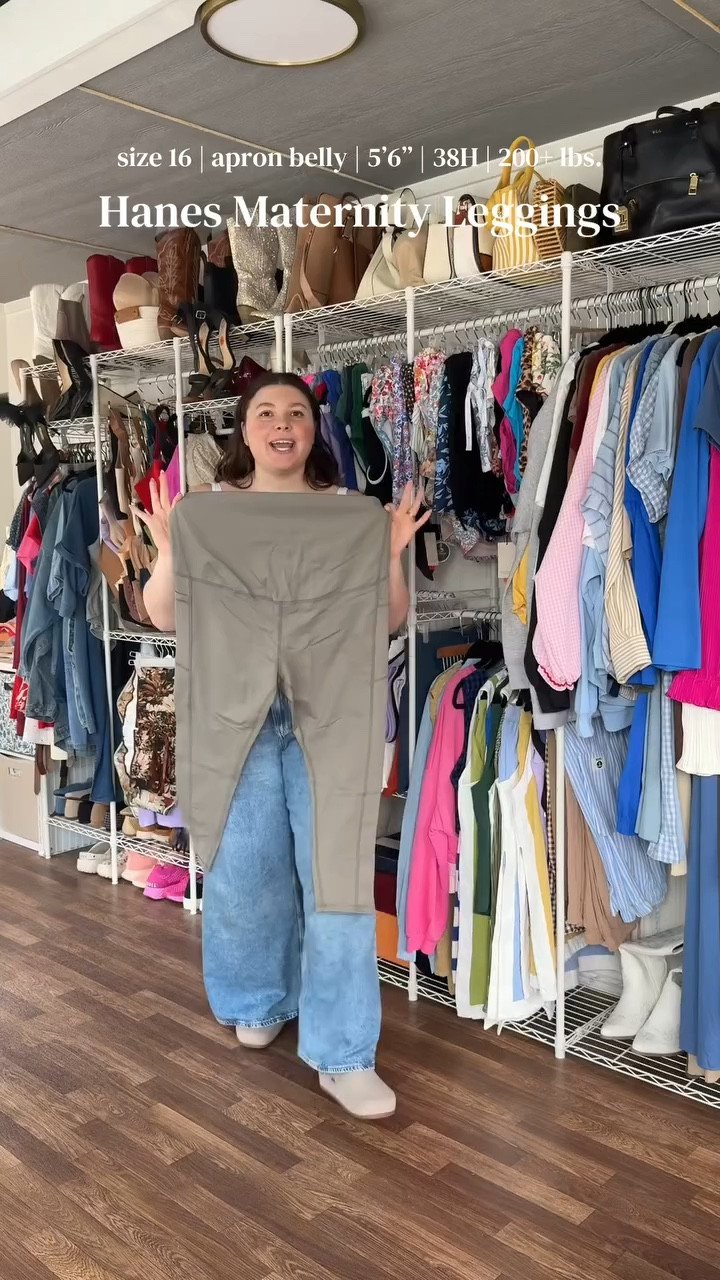 Hanes 🤍 #maternityleggings #plussizematernity #leggings #tiktokshopcreatorpicks #tiktokshopspringglowup