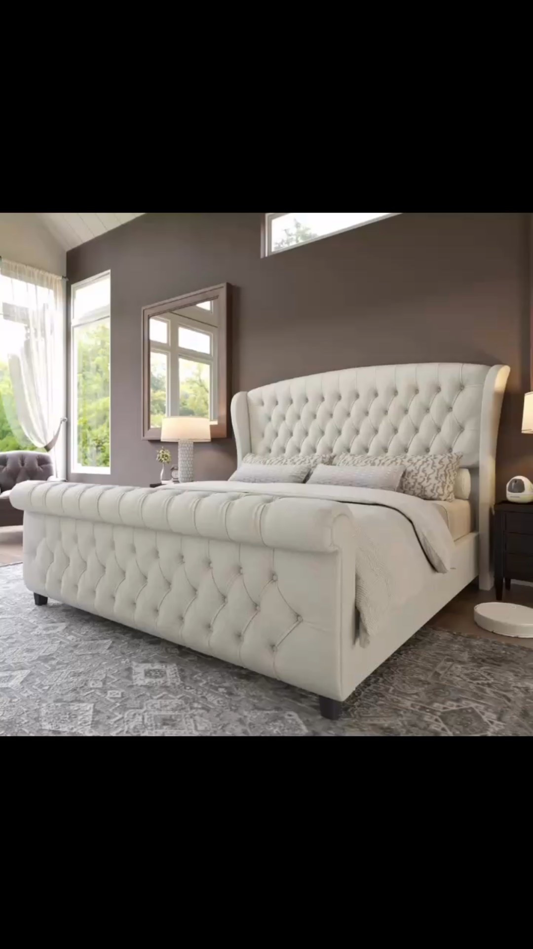 Dulane Chenille / Velvet Upholstered Sleigh Bed with Scroll Wingback Headboard



#LTKHome #LTKSaleAlert #LTKU