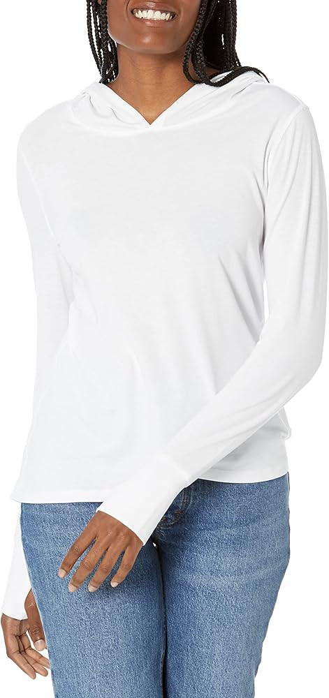 Amazon Essentials Women's Studio Relaxed-Fit Long-Sleeve Cross-Front Hoodie | Amazon (US)