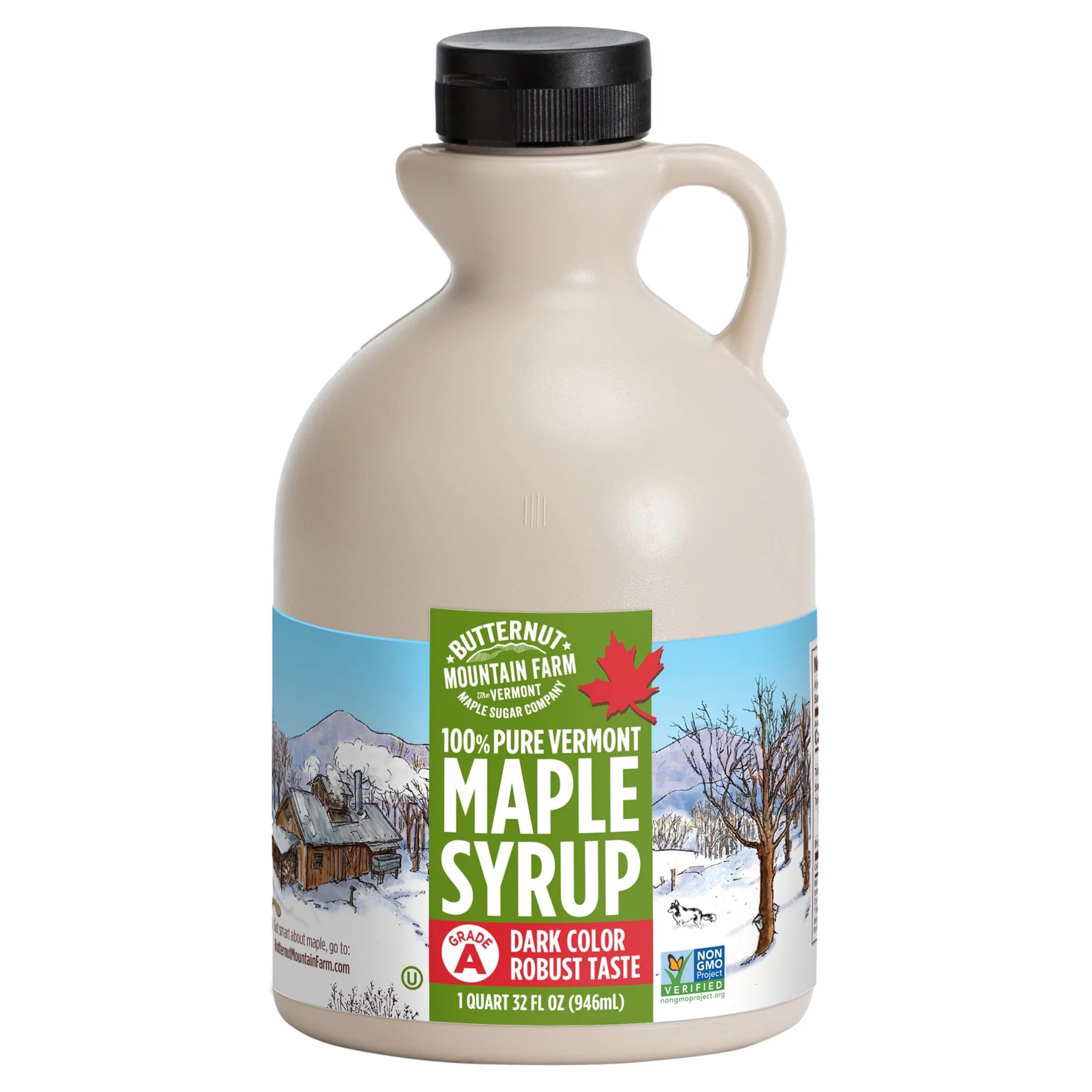 Butternut Mountain Farm 100% Pure Vermont Maple Syrup Dark, 32 fl oz | Walmart (US)