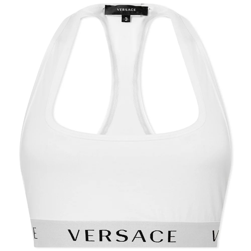 Versace Text Logo Sports Bra | End Clothing (US & RoW)