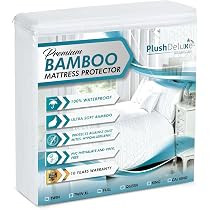 PlushDeluxe Premium Bamboo Mattress Protector \u2013 King Size, Waterproof, & Ultra Soft Breathab... | Amazon (US)