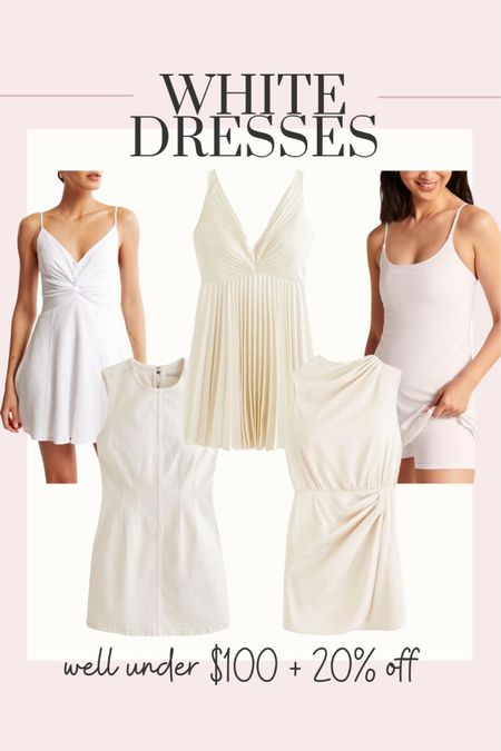 25% off these white dresses I rounded up a few favorites from Abercrombie!

White dress, white dresses, Abercrombie dress, Abercrombie style, Abercrombie code, white summer dress, bride to be dress, bridal shower dress #LTKFind 
#LTKU #LTKSeasonal #LTKstyletip #LTKsalealert

#LTKfindsunder100 #LTKSale #LTKfindsunder50