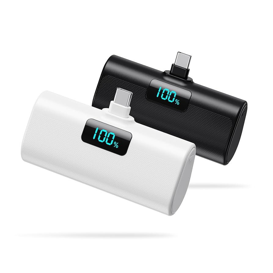 [2-Pack]Portable Charger for iPhone 16 Series,Upgraded 5200mAh PD USB C Power Bank Built-in USB-C... | Amazon (US)