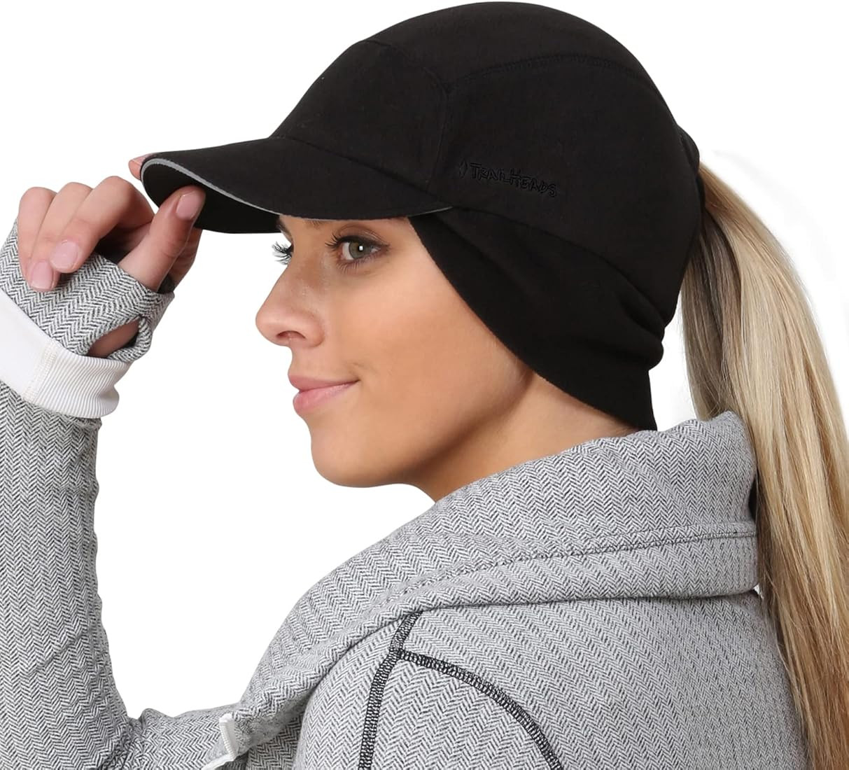 TrailHeads Fleece Ponytail Hat for Women – Trailblazer Reflective Winter Hat with Ponytail Hole... | Amazon (US)