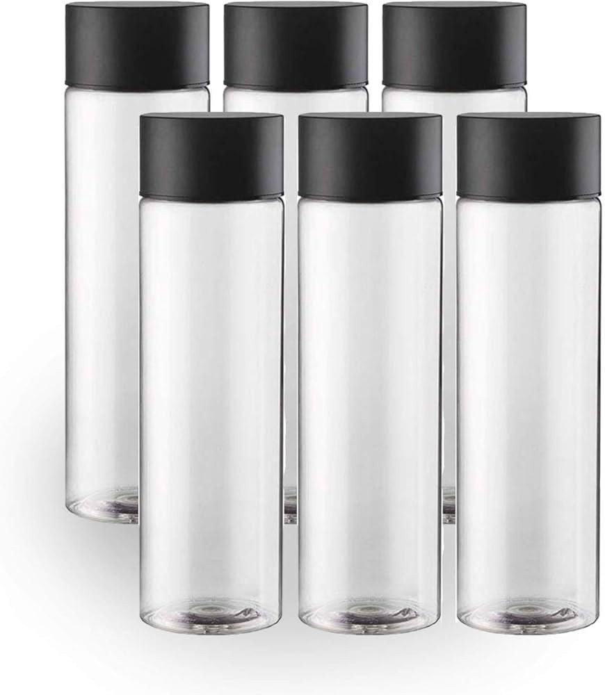 6-Pack Bulk Empty Plastic Juice Or Water Bottles with Caps Reusable 400ml Durable Smoothie [Bottl... | Amazon (US)