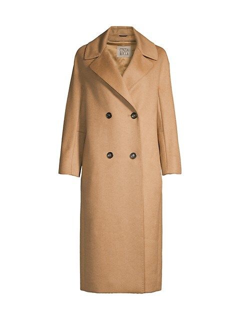 Double-Breasted Camel Hair Coat | Saks Fifth Avenue
