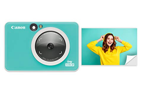 Canon Ivy CLIQ 2 Instant Camera Printer, Mini Photo Printer, Turquoise (Matte) | Amazon (US)