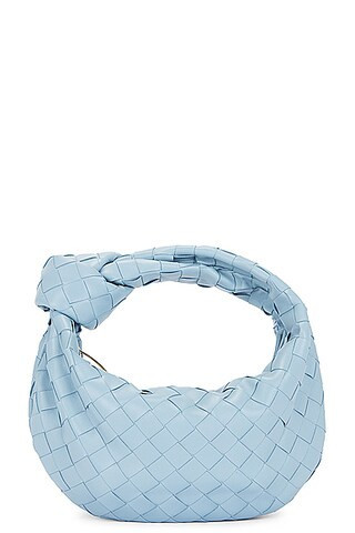 Bottega Veneta Mini Jodie Bag in Ice & Gold - Blue. Size all. | FWRD 