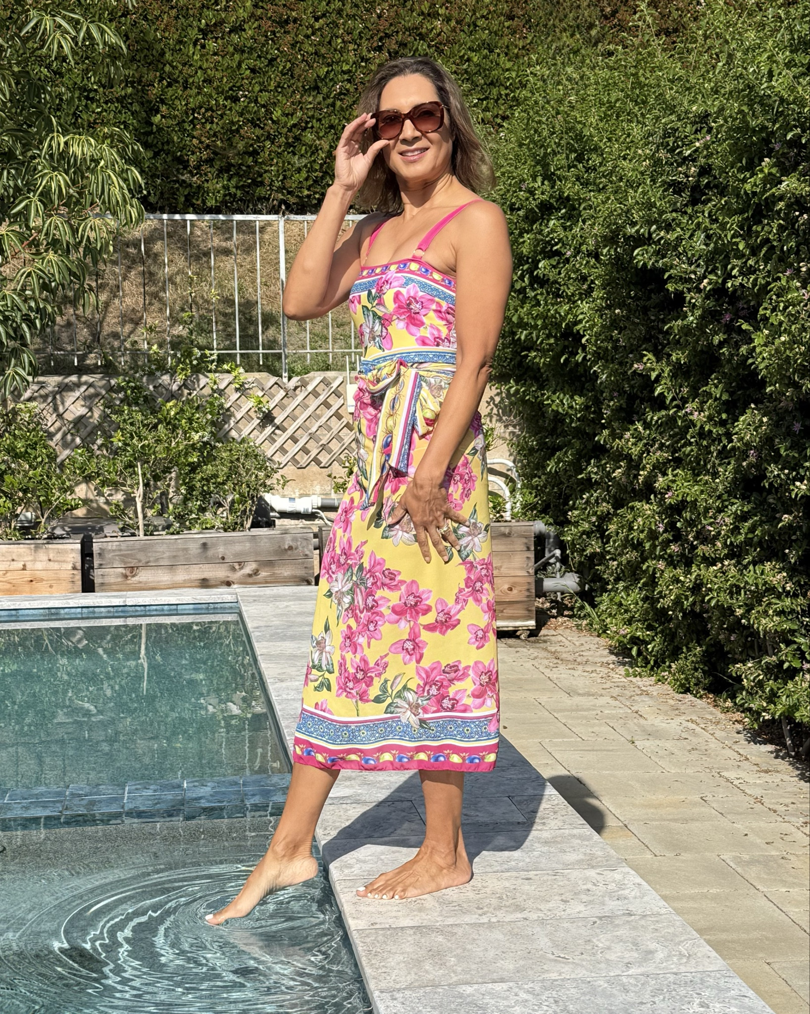 Mentally somewhere on the Italian Riviera sipping limoncello in this retro one piece swimsuit and sarong skirt cover up. The bright colors are gorgeous!
The straps are adjustable so I can get the perfect fit.  The padded cups are removable, and it’s high cut in the back with great coverage. I’m 5’3, 112 pounds, and wearing size S for reference.
I’m linking some of my favorite swimsuits from the brand. Tap to check them out. I’m so glad you’re here girlfriend. Follow for more affordable style.

#LTKOver40 #LTKSeasonal #LTKTravel