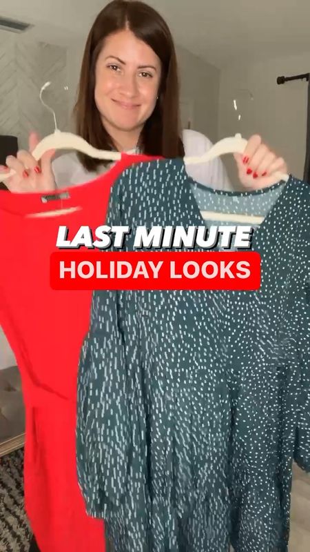 Last Minute Holiday Looks |
amazon fashion 

Wearing:
Red Dress- small
Green Dress- medium for length 

#LTKHoliday #LTKSeasonal #LTKstyletip