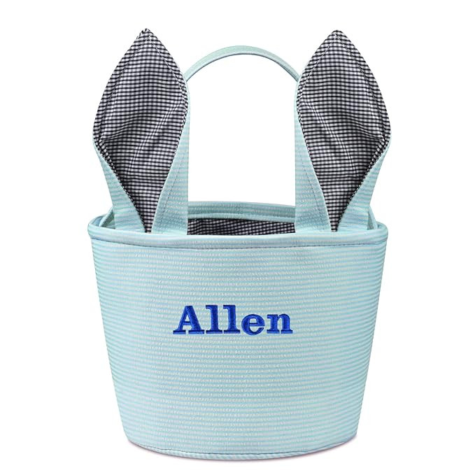 Personalized Easter Baskets for Kids - Blue Bunny, 018B-Blue | Amazon (US)
